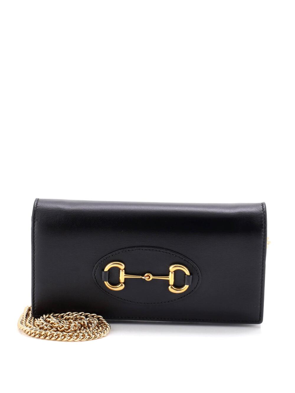 Gucci Horsebit Chain Wallet Leather #365373G97B
